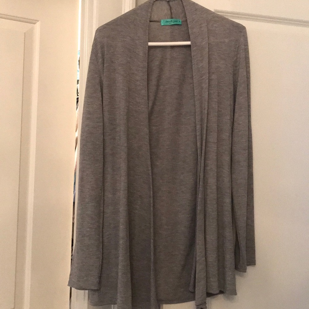 Grey cardigan